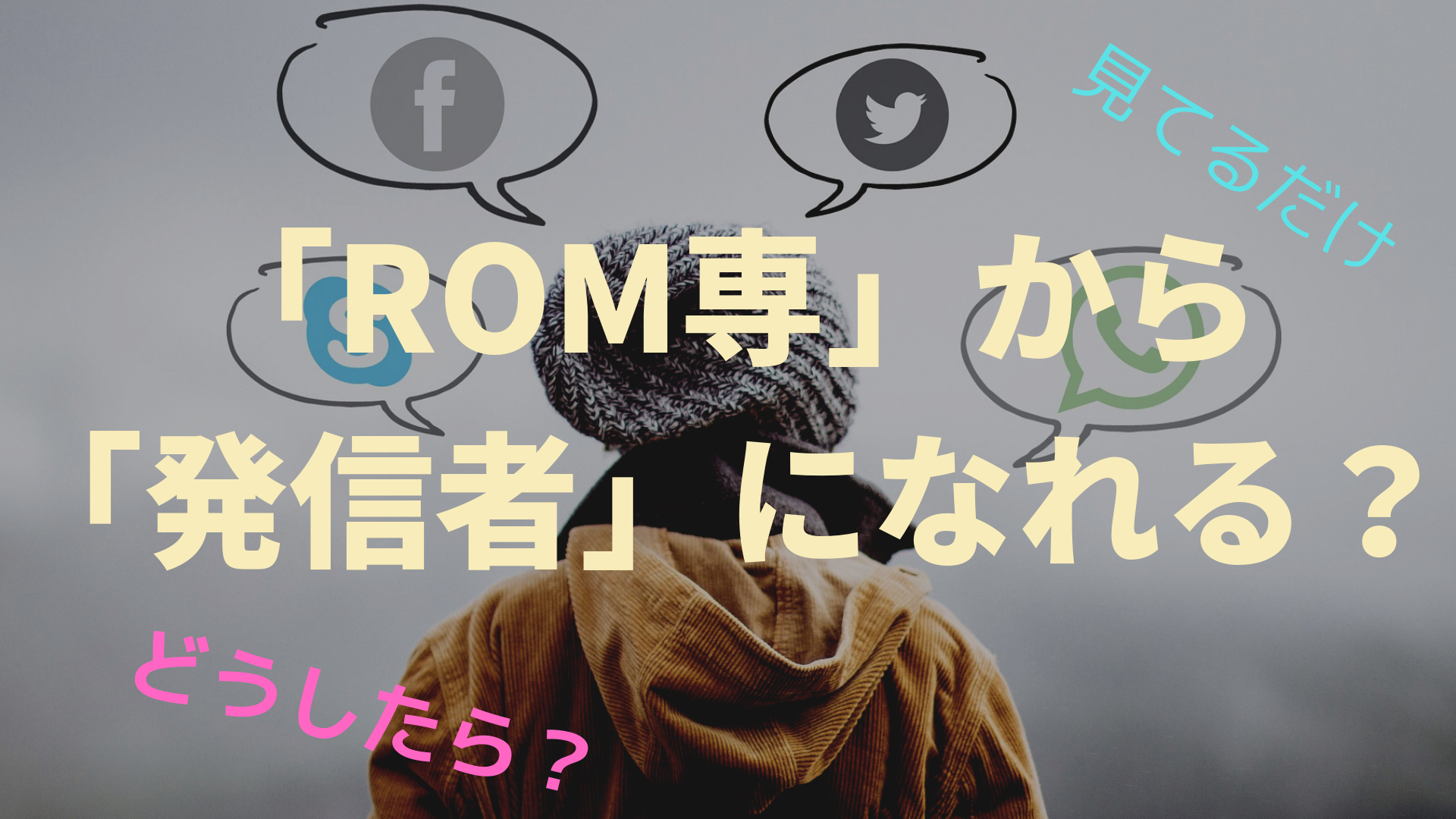 ツイッターrom専 見るだけ 10年 ブログ100記事までのリハビリ方法